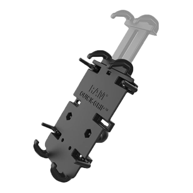 Yoke 60 Nut Cap Mount & Quick Grip XL Holder for iPhone XR fits Triumph (sku 52213)